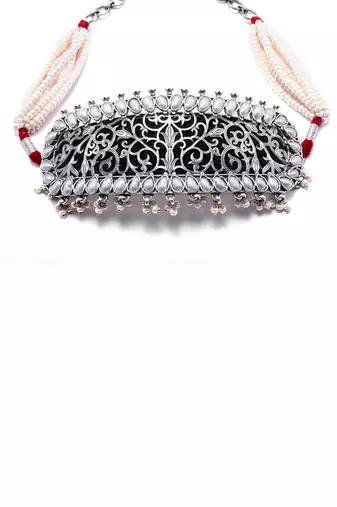 Silver sharia charming choker