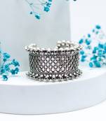 Silver lubena cuff bracelet