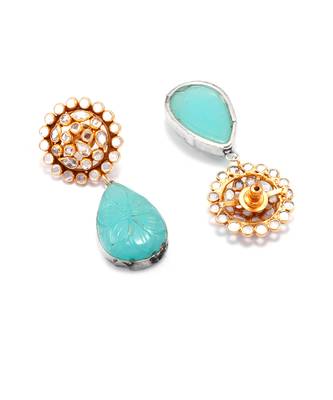 Blue silver basira earrings 3