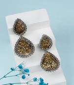 Golden  silver nazpari lovely earrings