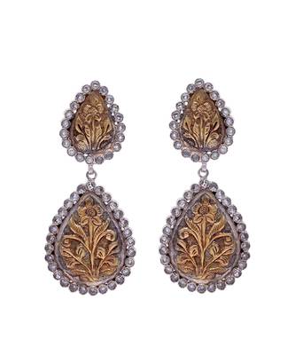 Golden  silver nazpari lovely earrings 2