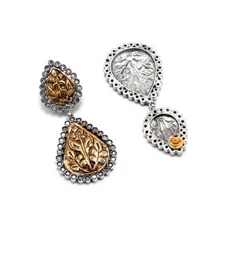 Golden  silver nazpari lovely earrings 3