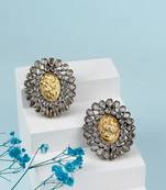 Golden silver louise elegant earrings