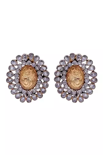Golden silver louise elegant earrings