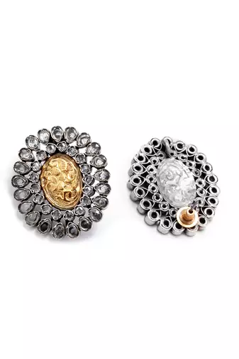 Golden silver louise elegant earrings