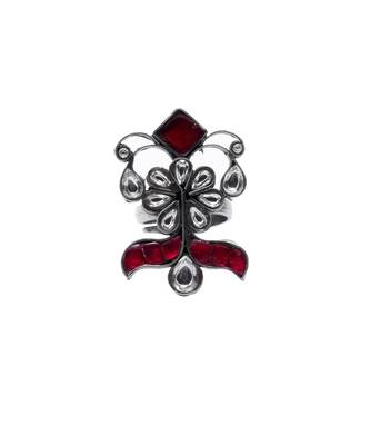 Pink silver isabella charming ring 2