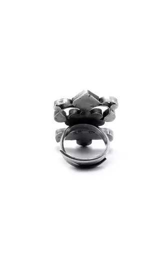 Pink silver isabella charming ring