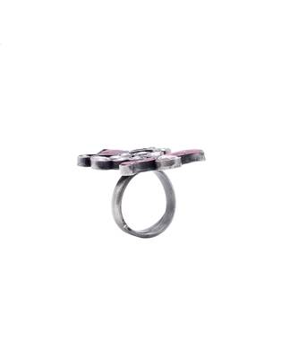 Pink silver isabella charming ring 4