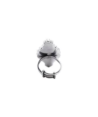 Green silver fatima charming ring 3