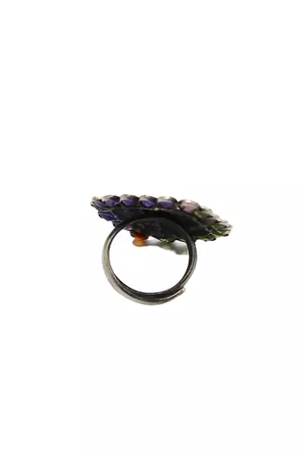 Silver elena charming ring