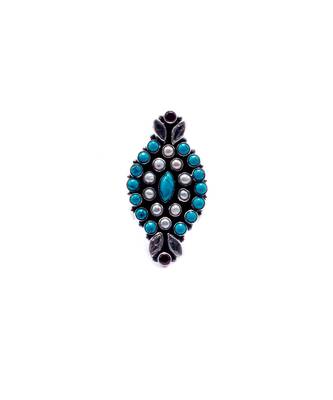 Green silver sara charming ring 2