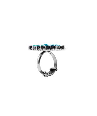 Green silver sara charming ring 4