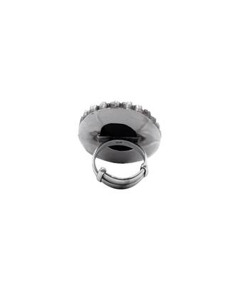 Black silver sana charming ring 3
