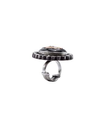 Black silver sana charming ring 4