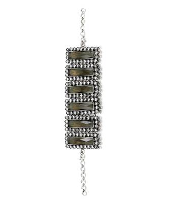 Brown silver shanaya necklace 2