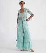 Green zahra kurta set