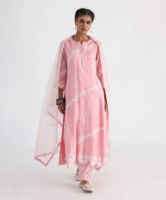 Pink naayab kurta set 1