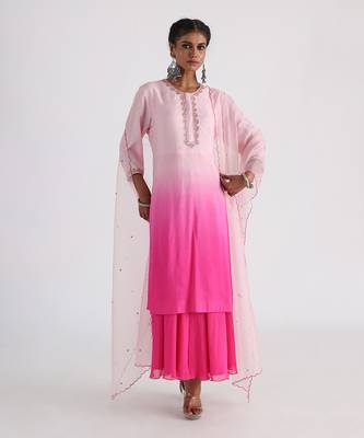 Pink rua kurta set 1