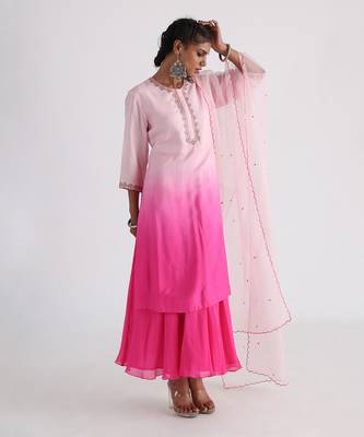 Pink rua kurta set 2