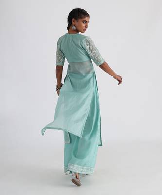 Green zahra kurta set 3