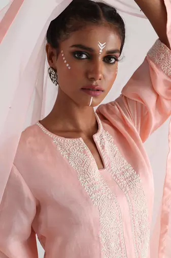 Pink ruhae kurta set