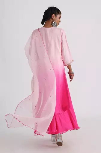 Pink rua kurta set