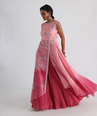 Pink fiza sharara set 2