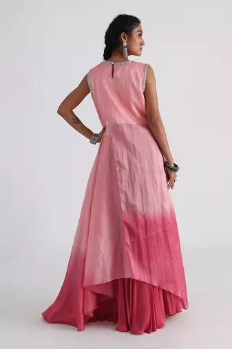 Pink fiza sharara set