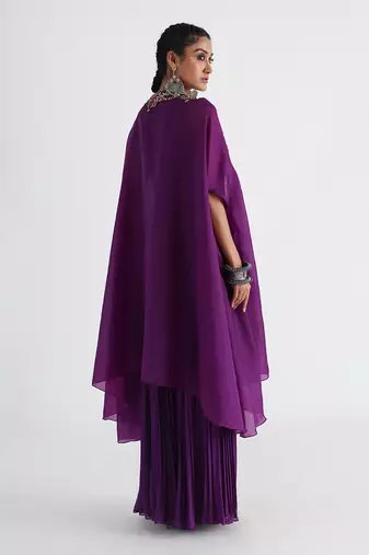 Purple rania sharara set