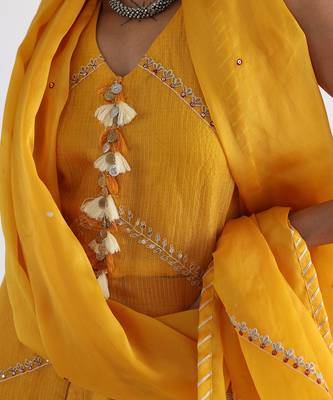 Yellow ira sharara set 3