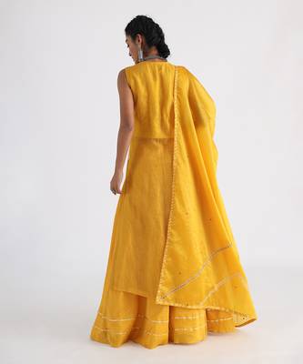Yellow ira sharara set 4