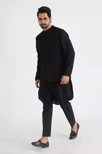 Black adeem nehru jacket