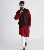 Brown ahmar nehru jacket