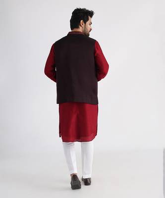 Brown ahmar nehru jacket 3