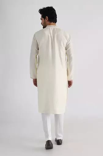 Off white ruakh kurta set