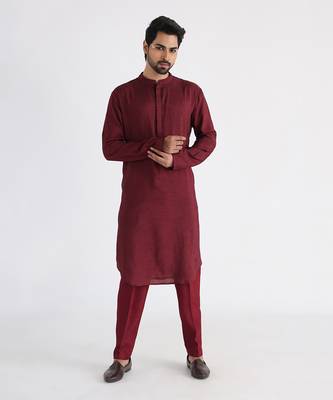 Maroon darek kurta set 1