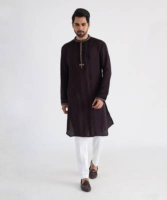 Off white nehru jacket set 4