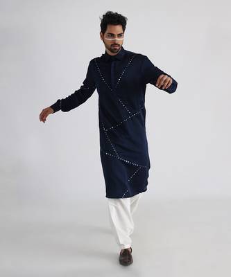 Navy nilah kurta set 2
