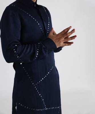 Navy nilah kurta set 3