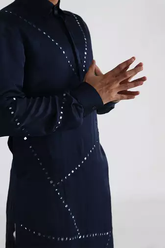 Navy nilah kurta set