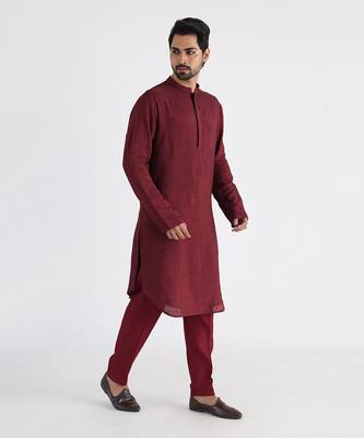Maroon darek kurta set 2