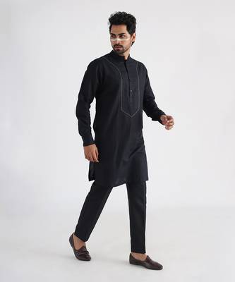 Black taher kurta set 2