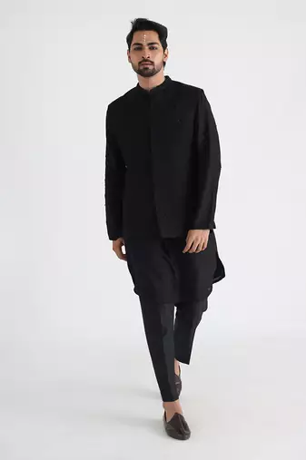 Black adeem kurta set