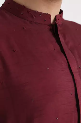 Maroon darek kurta set