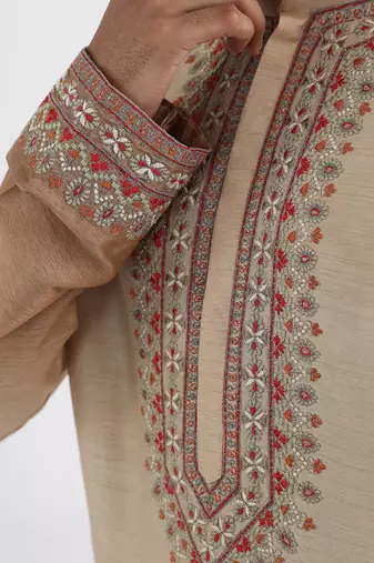 Off white nabeel kurta set