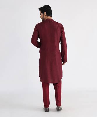 Maroon darek kurta set 4