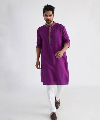 Purple emir kurta set 1