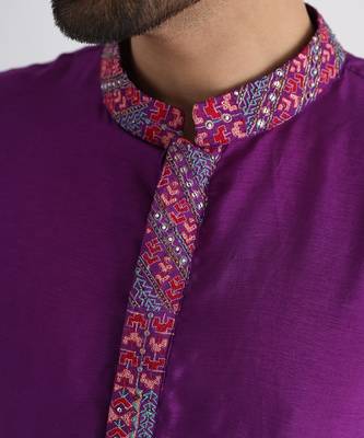 Purple emir kurta set 2
