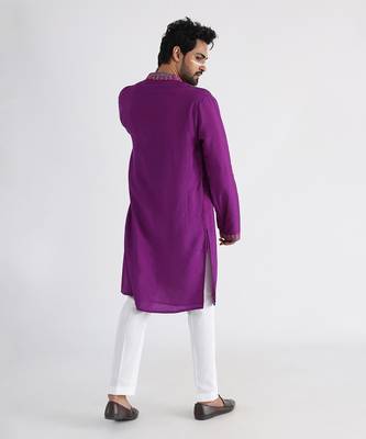 Purple emir kurta set 3