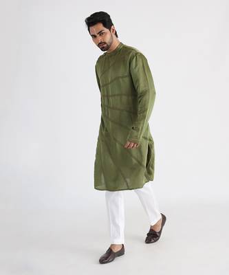Olive kurta set 4